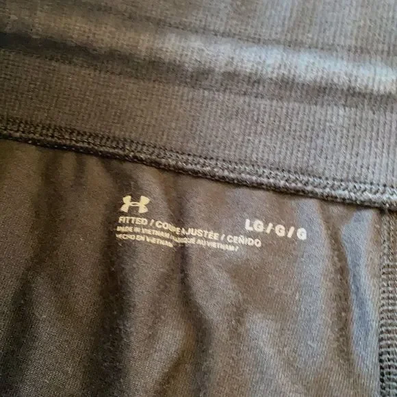 Under Armour UA fitted black joggers size large - Picture 8 of 9